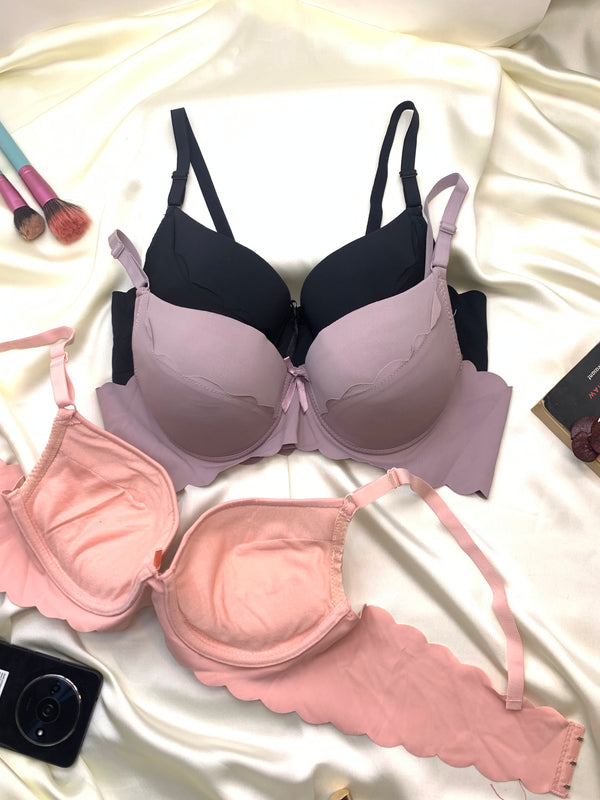 Plain Double Padded Pushup Wire Bra