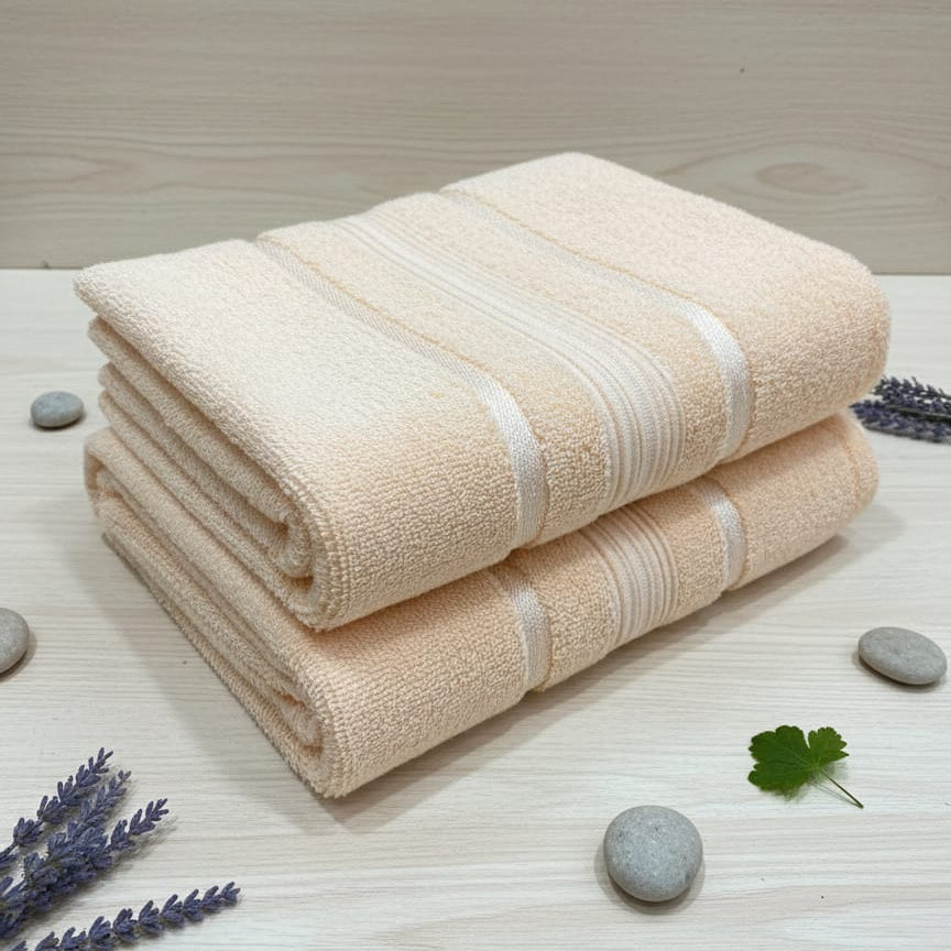 Premium Quality Pure Cotton Towel  (PACK OF 2 )