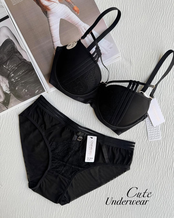 Elegant Padded Pushup Bra Panty Set