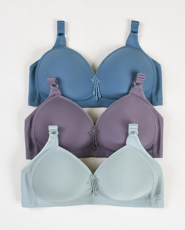 Casual Full Coverage Thin Pad Non Wire Bras