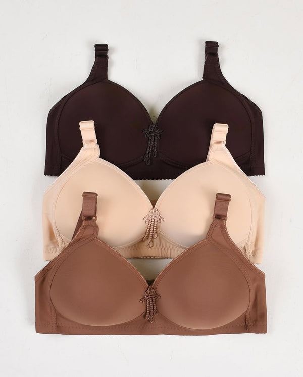 Casual Full Coverage Thin Pad Non Wire Bras