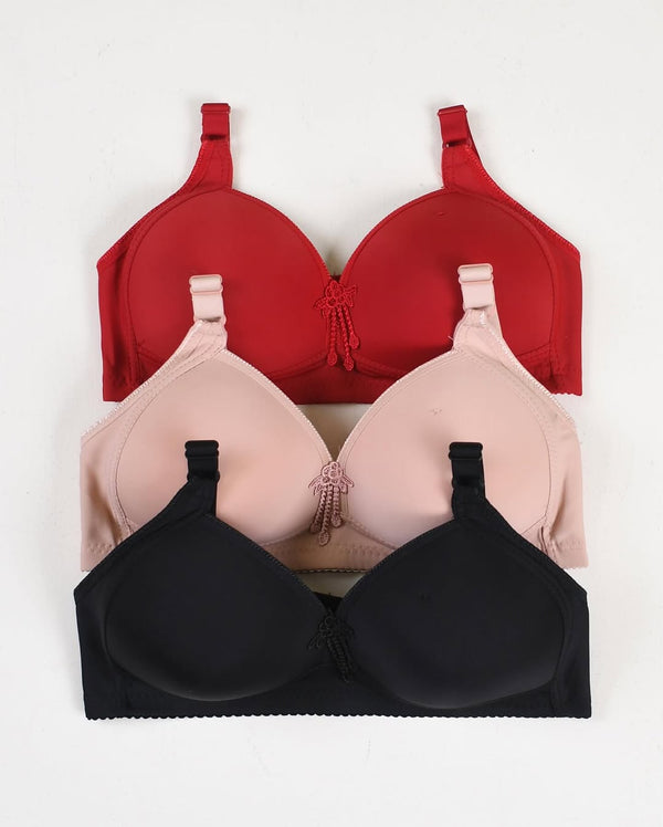 Casual Full Coverage Thin Pad Non Wire Bras